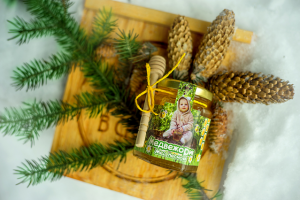 Этикетка для детского мёда "Медвежорик"