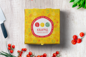 Дизайн коробки для пиццы «Квикфуд»