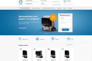 Интернет-магазин: комплектующие для ворот