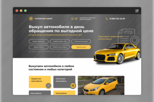 Landing Page для компании Железный выбор (Выкуп авто)