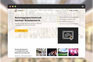 Landing Page для компании PassportPro (Оформление паспорта АТЗ)