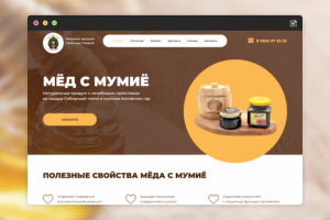 Интернет магазин для компании Сибирь Алтай (Мёд с Мумиё)