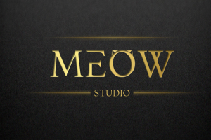 логотип для студии "Meow"