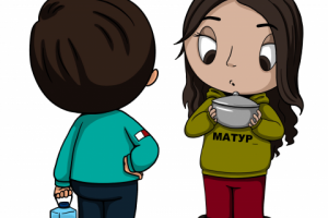 Комикс в стиле Love is