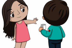 Комикс в стиле Love is