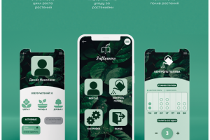 Баннер мобильного приложения "InFlowers"