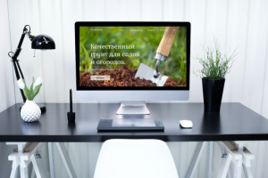 Landing page по продаже грунта для сада и огорода.