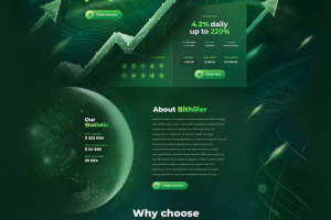 Разработка сайта криптоинвестиций