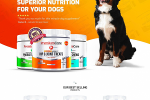 Разработка сайда компании премиум питания для собак