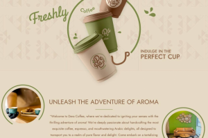 Разработка сайта для кофейни