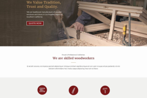 Разработка сайта для столярной компании