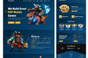 Разработка лендинга для мобильной игры