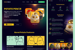 Разработка лендинга для НФТ проекта