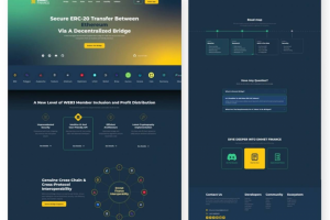Разработка лендинга для крипто-компании