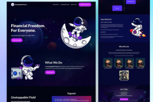 Разработка лендинга для финансовых инвесторов