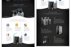 Разработка лендинга премиум фильтров воды