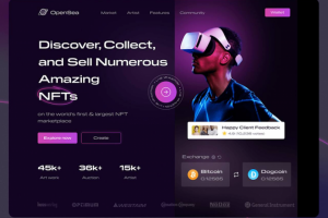 Разработка лендинга НФТ проекта