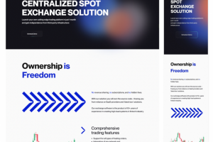 Посадочная страница для finTech