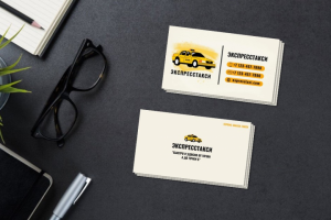 Визитка сервис заказа такси