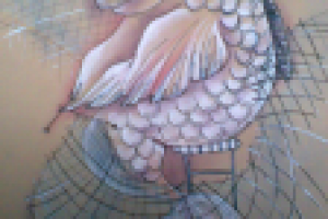 Рыба вяжет себе сети