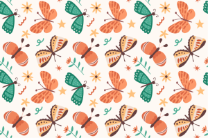 Паттерн с бабочками