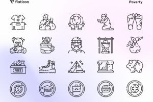 Poverty Icons
