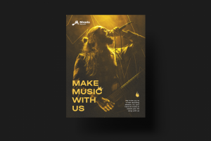 Флаер "Make music with us"