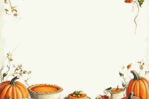 Фон для тыквенного сезонного меню