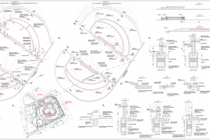 Фрагмент участка благоустройства. Детальная разработка.