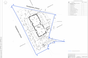 Разбивочный чертеж