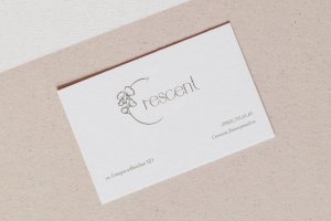 Логотип цветочного магазина "Crecsent"