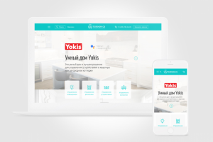 Landing page для Yokis