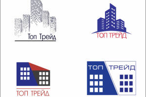 4 варианта логотипа для компании "Топ трейд"