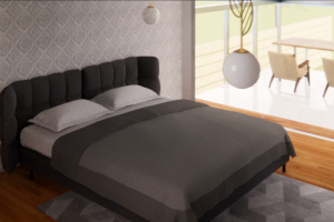 Вписание кровати в интерьер спальни