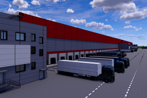 Визуализация складского комплекса 2-ой дизайн