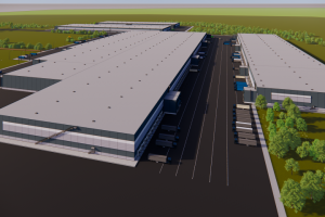 Визуализация складского комплекса 1-ый  дизайн