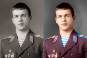 из ч/б в цвет