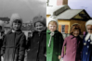 из ч/б в цветное