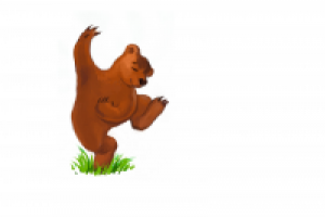 медведь танцует