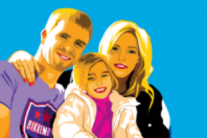 семья поп арт