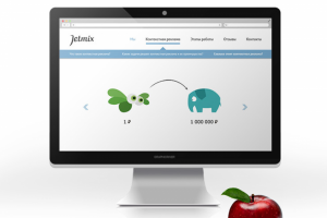 Корпоративный сайт с элементами Landing Page