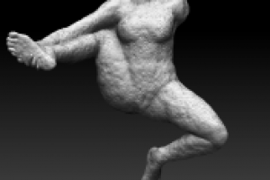 Упрощенная скульптура Родена 4