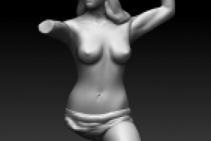 Упрощенная скульптура Родена 3