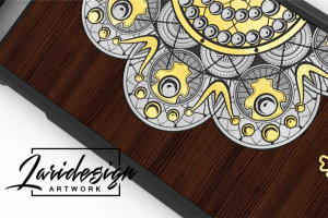 Дизайн векторного макета чехла для телефона.