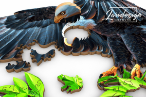 Разработка макета для резки пазлов DAVICI