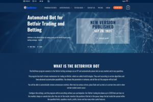 Дизайн сайта BetDriver