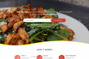 Дизайн сайта по доставке еды