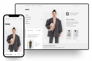 Редизайн-концепт сайта Fendi