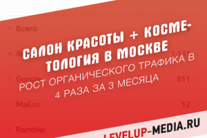 SEO салона красоты + косметология в Москве