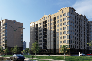 Проект визуализации многоэтажного жилого дома